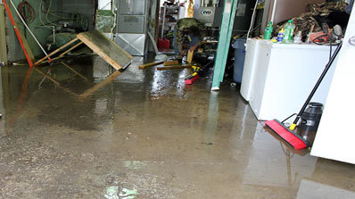 water damage garage repair