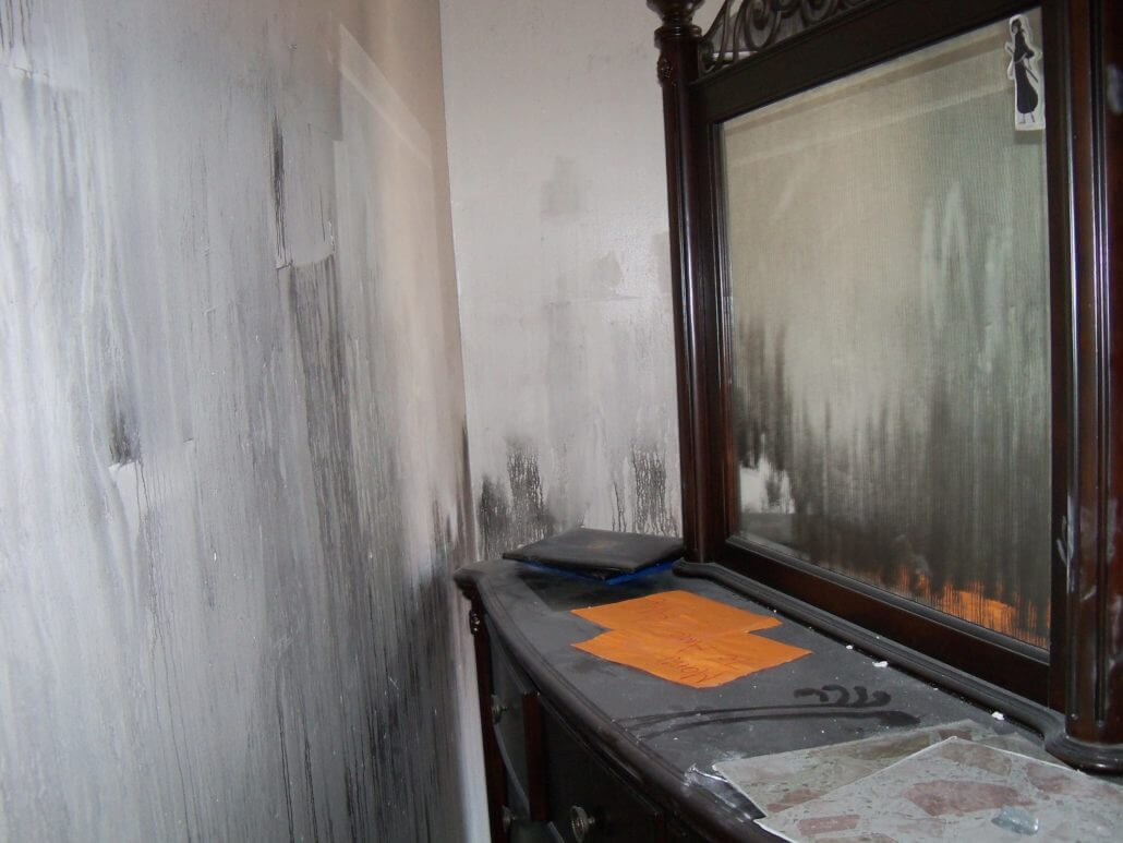 Have soot and char on your walls after a fire? Yes, you can clean it!