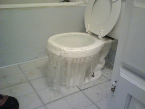 flooded toilet water damage