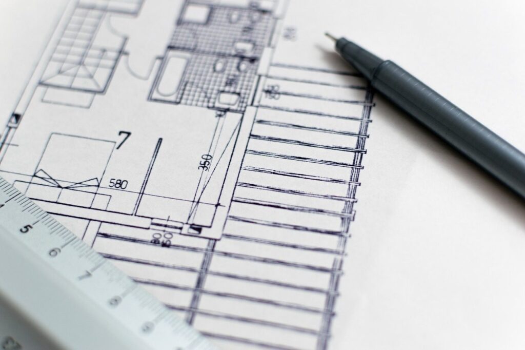 Floor plan, construction, building in san diego county