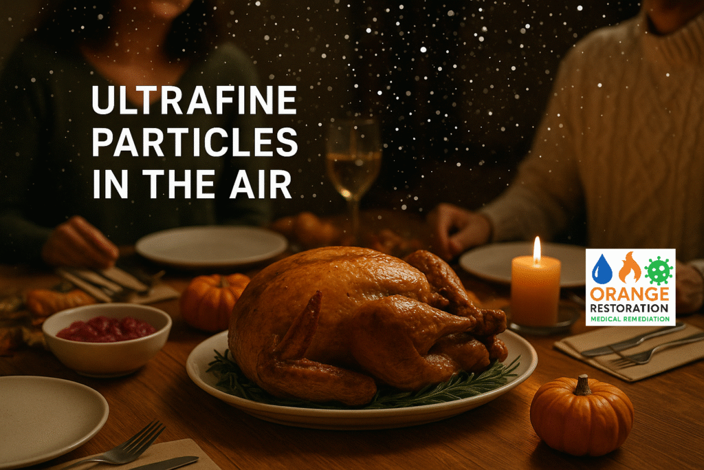 Even during the holidays small particles are in the air, especially during thanksgiving! So much cooking and disruption of particles into the air.